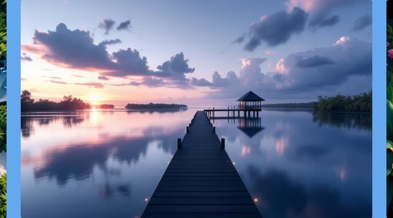 Ponton au coucher de soleil — Vitré 2